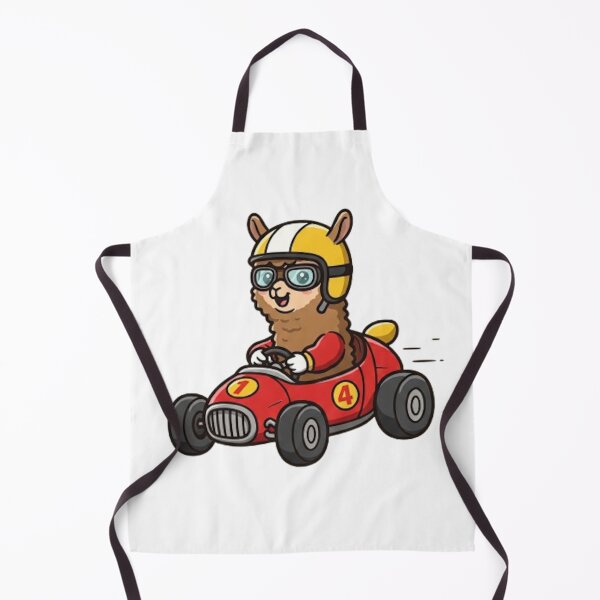 Item preview, Cute Baby Alpaca Race Car Driver designed and sold by likbatonboot.