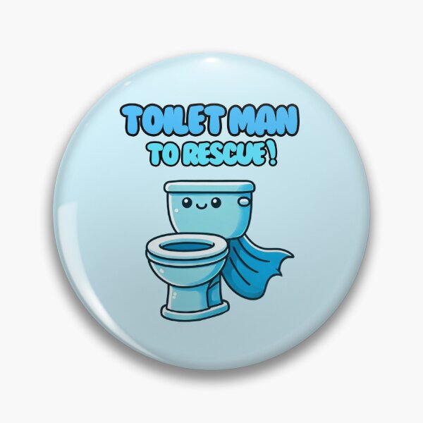 Item preview, Toilet Man (blue) designed and sold by HealthCoreCommunity.