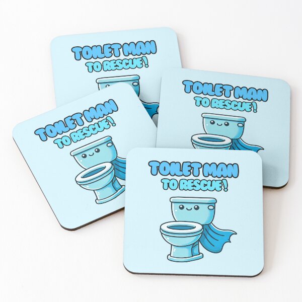 Item preview, Toilet Man (blue) designed and sold by HealthCoreCommunity.