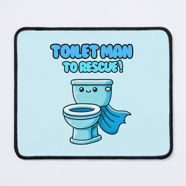 Item preview, Toilet Man (blue) designed and sold by HealthCoreCommunity.