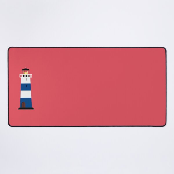Item preview, Blue and White Lighthouse on Red Background designed and sold by 45CreativeClub.