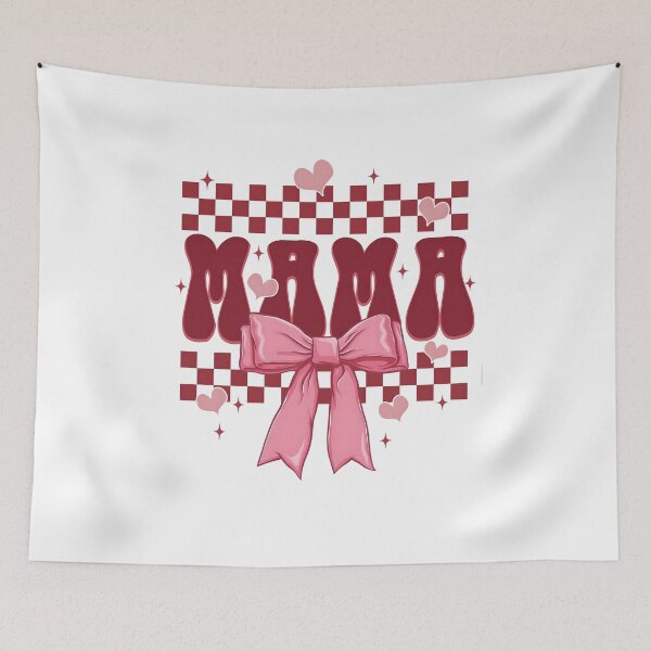 Item preview, Pink Mama Coquette Bow, Mama Checkered designed and sold by Erstenenquis.
