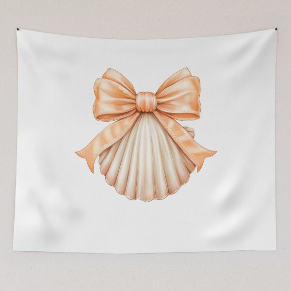 Item preview, Seashell Bow Beach, Summer Coastal Girly designed and sold by Erstenenquis.