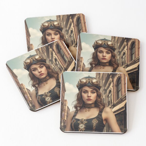 Item preview, Victorian Steampunk Portrait designed and sold by Abeshinobi.