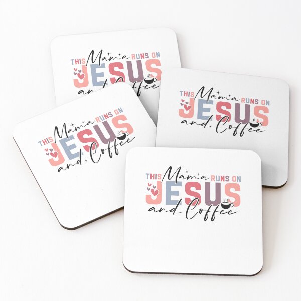 Item preview, This Mama Runs on Jesus and Coffee, Mama Christian Quotes designed and sold by Erstenenquis.