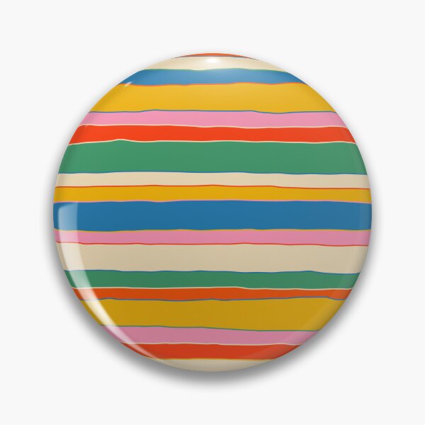 Item preview, Colorful Stripes Vibrant Retro Contemporary Irregular Serrate Stripe Pattern designed and sold by kierkegaard.