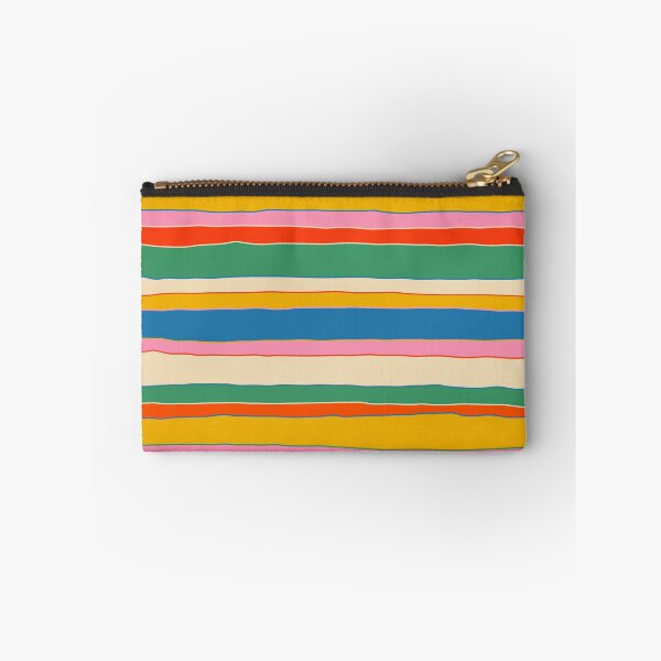 Item preview, Colorful Stripes Vibrant Retro Contemporary Irregular Serrate Stripe Pattern designed and sold by kierkegaard.