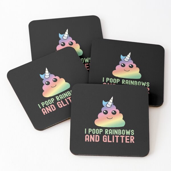 Item preview, I Poop Rainbows and Glitter Funny T-Shirt designed and sold by EvocatiVerse.