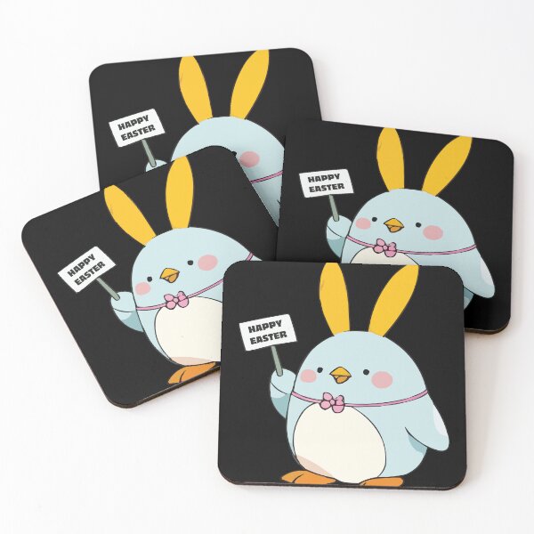 Item preview, Funny Happy Easter Penguin with Easter Bunny Ears designed and sold by Getup-clothing.