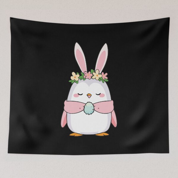 Item preview, Funny Happy Easter Penguin with Easter Bunny Ears designed and sold by Getup-clothing.