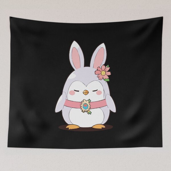 Item preview, Funny Happy Easter Penguin with Easter Bunny Ears designed and sold by Getup-clothing.