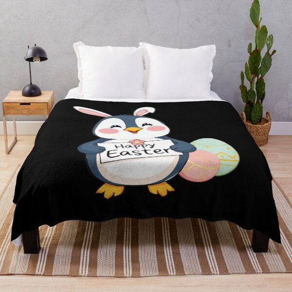 Item preview, Funny Happy Easter Penguin with Easter Bunny Ears designed and sold by Getup-clothing.
