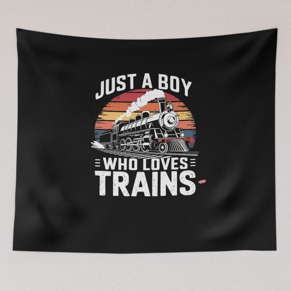 Item preview, Just a Boy Who Loves Trains designed and sold by Mateusz Majcherek.