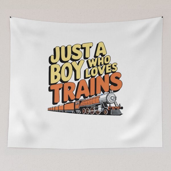 Item preview, Just a Boy Who Loves Trains designed and sold by Mateusz Majcherek.
