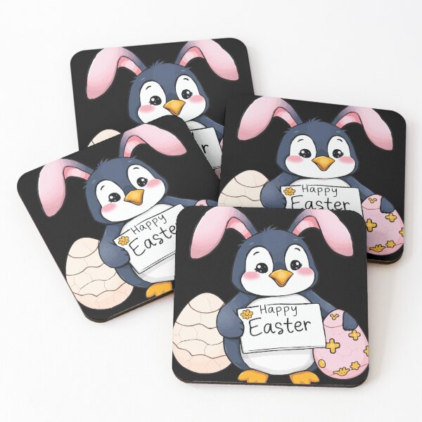Item preview, Funny Happy Easter Penguin with Easter Bunny Ears designed and sold by Getup-clothing.
