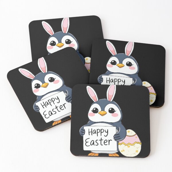 Item preview, Funny Happy Easter Penguin with Easter Bunny Ears designed and sold by Getup-clothing.