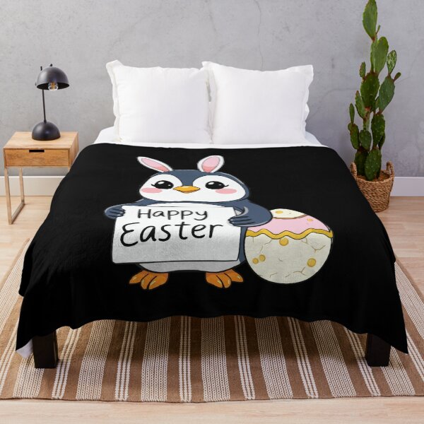 Item preview, Funny Happy Easter Penguin with Easter Bunny Ears designed and sold by Getup-clothing.