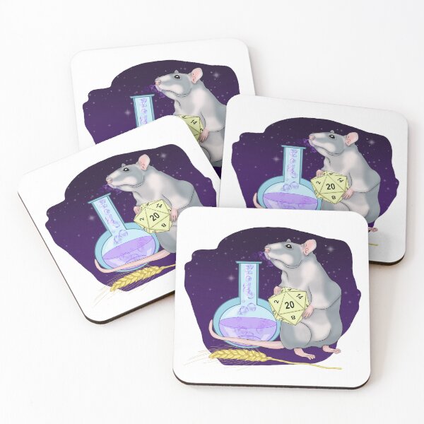 Item preview, Rat with a magic potion. Rat with a magic potion. Critical Hit. Starry sky. designed and sold by KateQR.