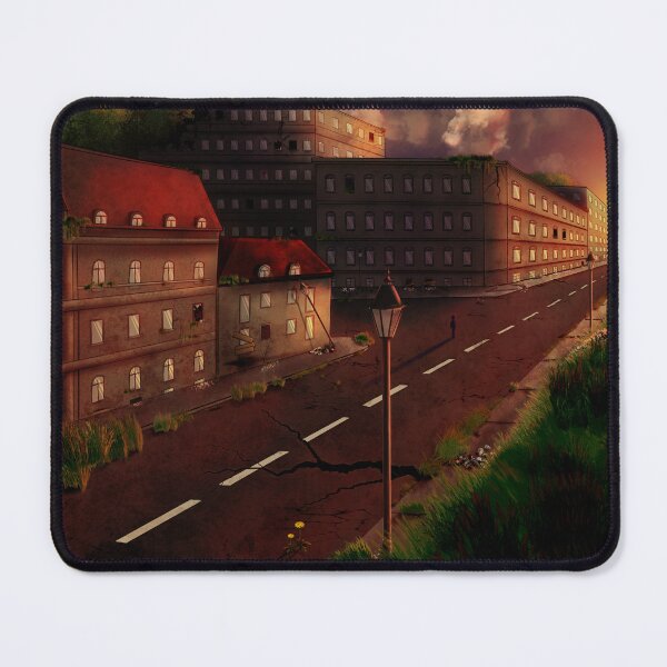 Item preview, Abandoned Street - lost place - digital art designed and sold by shamrock-illus.