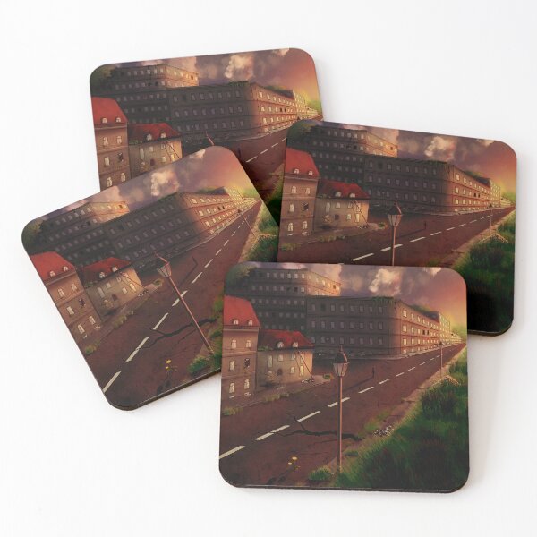 Item preview, Abandoned Street - lost place - digital art designed and sold by shamrock-illus.