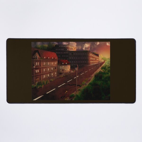 Item preview, Abandoned Street - lost place - digital art designed and sold by shamrock-illus.