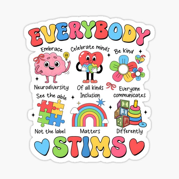 Item preview, Everybody STIMS, Autism Special Ed Teacher designed and sold by Rafnkellmonsson.
