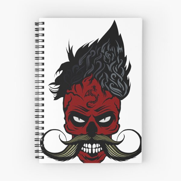 Item preview, skull hipster devil skull mustache mustached evil eye designed and sold by Achille3777.