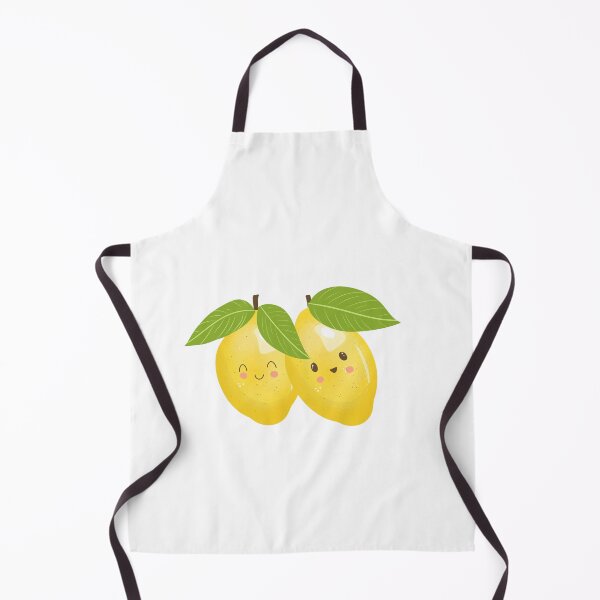 Item preview, "Cute Kawaii Lemon Duo | Adorable Fruit Illustration | Playful Citrus Art designed and sold by CozyArtCo.