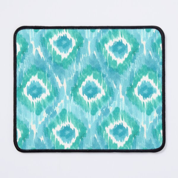 Item preview, Abstract Coastal Ikat - Neutral Seaside Beach Seafoam Green &Turquoise Blue designed and sold by aneladesigns.
