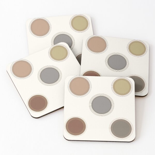 Item preview, Neutral Encircled Dots on Soft White  designed and sold by JaygiesDesign.