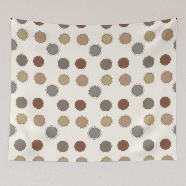 Item preview, Neutral Encircled Dots on Soft White  designed and sold by JaygiesDesign.