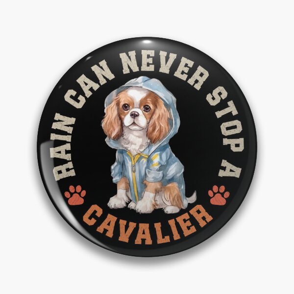 Item preview, Cavalier Raincoat Watercolor Spaniel Dog Yellow Trench Coat designed and sold by eclecTEEq.