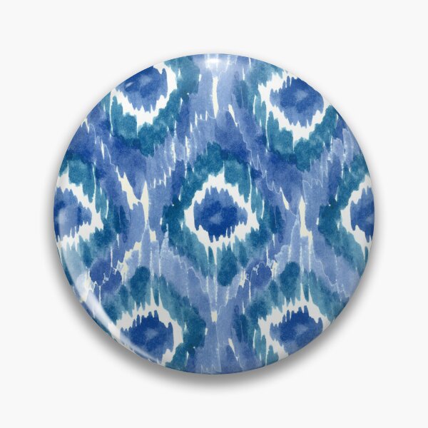 Item preview, Abstract Coastal Ikat - Nautical Seaside Beach Deep Cobalt &Soft Navy Blue designed and sold by aneladesigns.