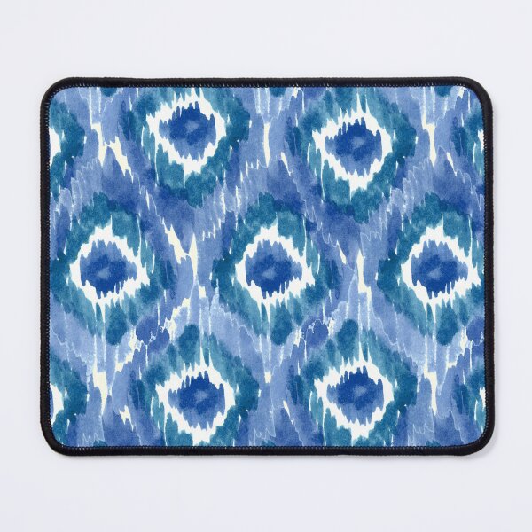 Item preview, Abstract Coastal Ikat - Nautical Seaside Beach Deep Cobalt &Soft Navy Blue designed and sold by aneladesigns.
