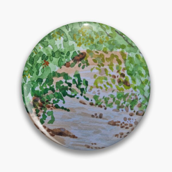 Item preview, Riverfront in winter  designed and sold by ArtbyRebeccaJoy.
