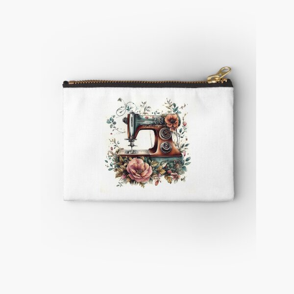 Item preview, Vintage Sewing machine with flowers  designed and sold by I-R-A.