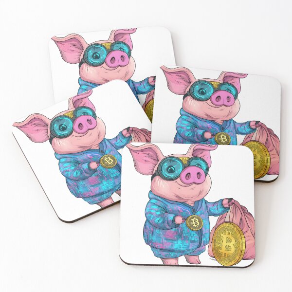 Item preview, Cyber Pig Billionaire – Crypto Wealth Cartoon designed and sold by Chroma Myst.