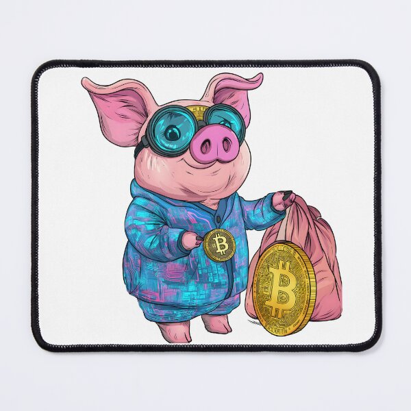 Item preview, Cyber Pig Billionaire – Crypto Wealth Cartoon designed and sold by Chroma Myst.
