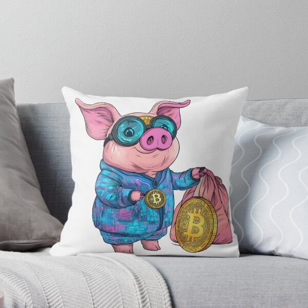 Item preview, Cyber Pig Billionaire – Crypto Wealth Cartoon designed and sold by Chroma Myst.
