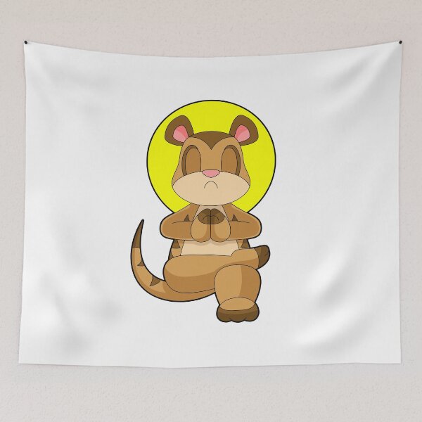 Item preview, Meerkat Yoga Fitness Meditation designed and sold by Snabdesign84.
