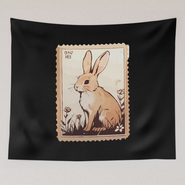 Item preview, Rabbit Vintage Stamp designed and sold by Getup-clothing.