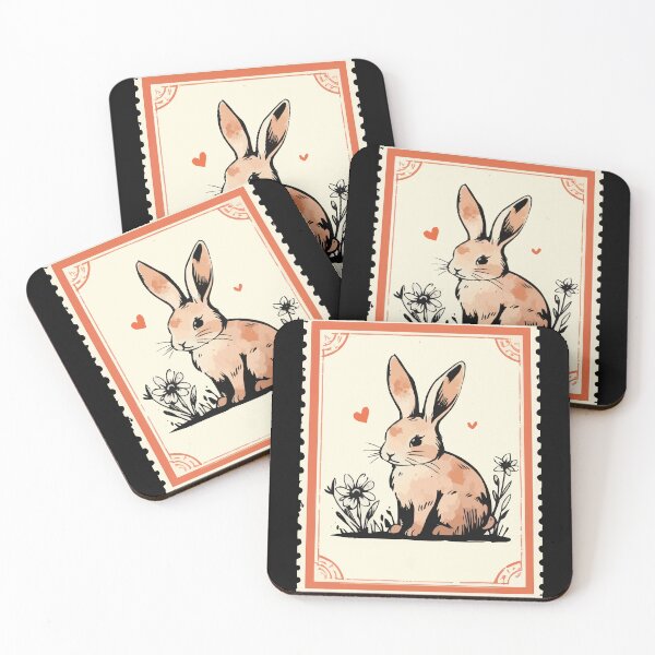 Item preview, Rabbit Vintage Stamp designed and sold by Getup-clothing.