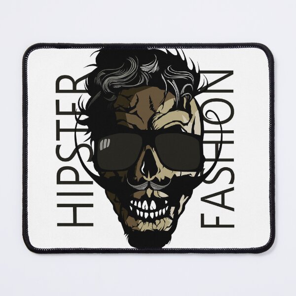 Item preview, skull hipster fashion skull mustache quote bearded designed and sold by Achille3777.