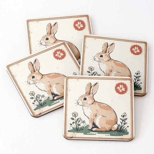 Item preview, Rabbit Vintage Stamp designed and sold by Getup-clothing.
