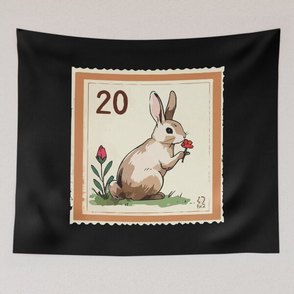 Item preview, Rabbit Vintage Stamp designed and sold by Getup-clothing.