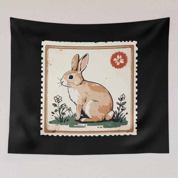 Item preview, Rabbit Vintage Stamp designed and sold by Getup-clothing.