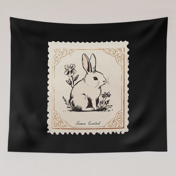 Item preview, Rabbit Vintage Stamp designed and sold by Getup-clothing.