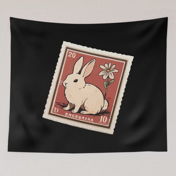 Item preview, Rabbit Vintage Stamp designed and sold by Getup-clothing.