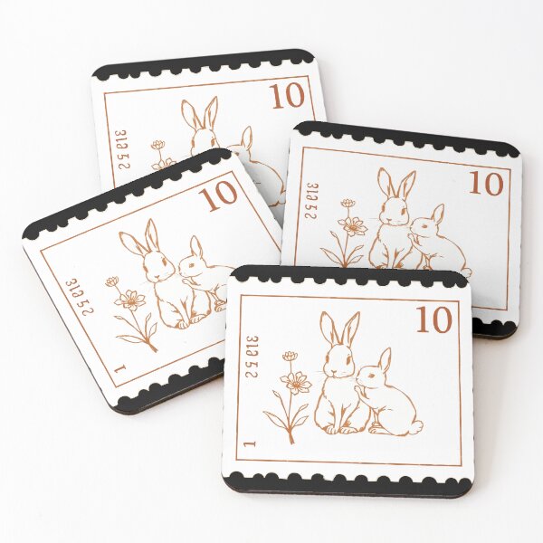 Item preview, Rabbit Vintage Stamp designed and sold by Getup-clothing.