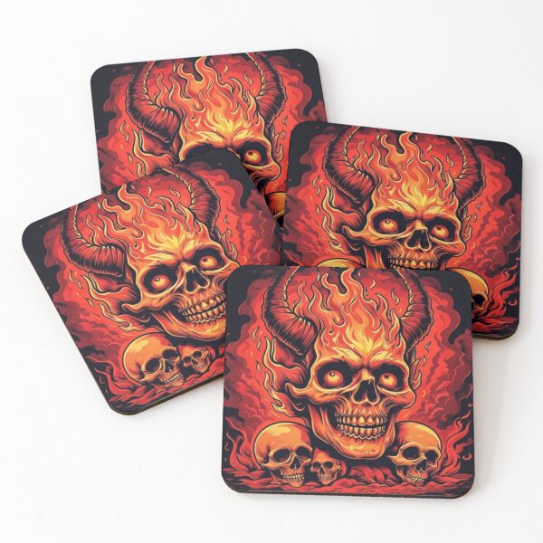 Item preview, Infernal Flaming Skull designed and sold by MaciejCraft.